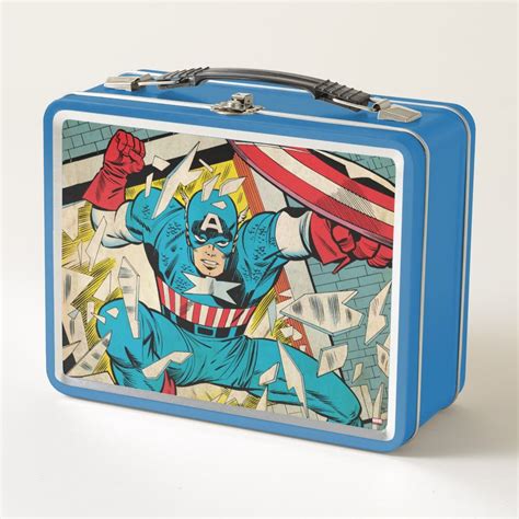 captian america lunch box metal|Captain America Lunch Box .